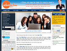 Tablet Screenshot of dichthuatnhatphuc.com